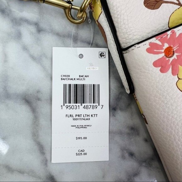 Coach Kitt Messenger Crossbody With Floral Print - Picture 10 of 11